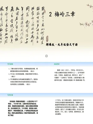 梅岭三章PPT课件4