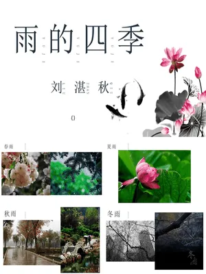 雨的四季PPT课件7