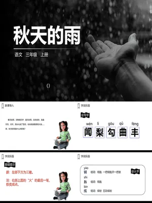 秋天的雨PPT课件4