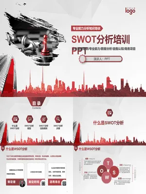 SWOT分析培训PPT课件模板