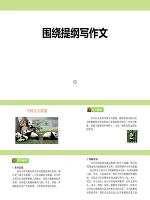围绕提纲写作文PPT课件2