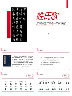 姓氏歌PPT课件7