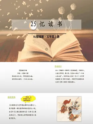 忆读书PPT课件8