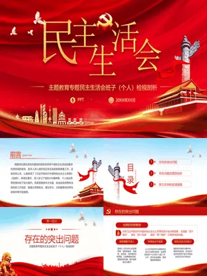 民主生活会班子个人检视剖析