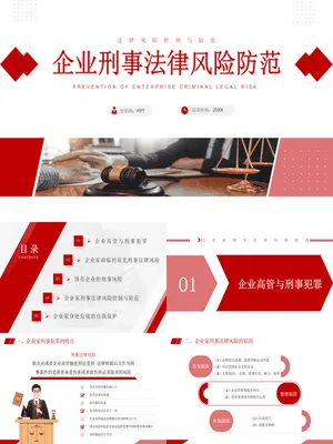 企业刑事法律风险防范PPT课件模板