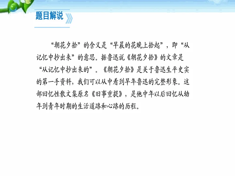 PPT内页预览