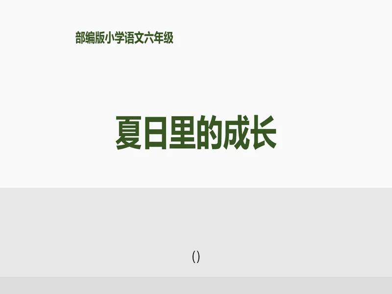 PPT内页预览