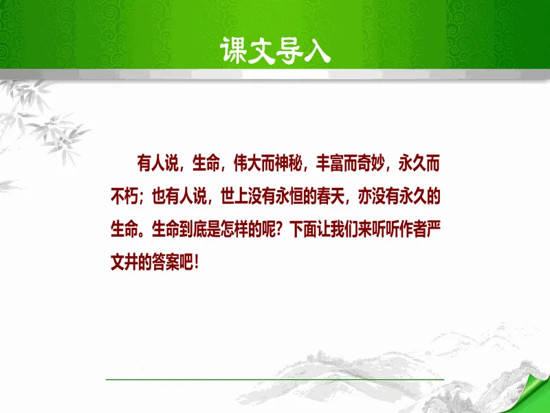 PPT内页预览